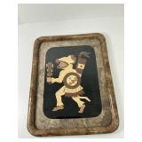 Vintage Mexican Wall Plaque Folk Art