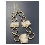 10 KT Vintage Cameo Bracelet