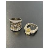 Two Sterling Rings