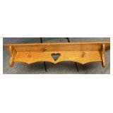 Hanging Coat Rack/Shelf
