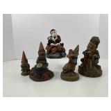 Five Tom Clark Gnomes