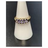 10 KT Amethyst Ring