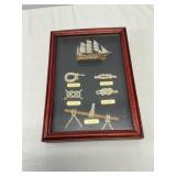 Maritime Shadow Box Nautical Knots Sailboat