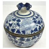 Vintage Porcelain Jar with Lid