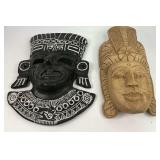 Two Decorative Hanging Masks