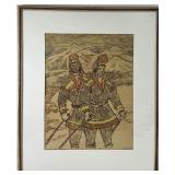 Signed Framed Drawing