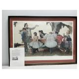 Framed Signed and Numbered Norman Rockwell