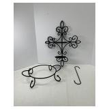 Three Wrought Iron Items