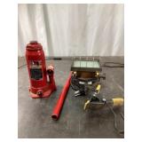 Work Light  and Bottle Jack