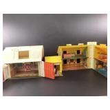 Fisher Price Barn and Yellow House