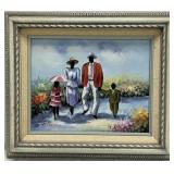 Signed Oil Painting on Canvas, Framed