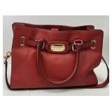 Micheal Kors Two-Way Red Leather Handbag