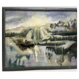 Framed and Signed Oil Painting on Canvas