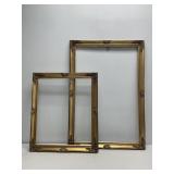 Set of Two Ornate Gold Picture Frames