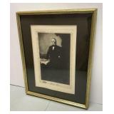 Signed Vintage Framed Print