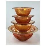 Vintage Carnival Glass Mixing Bowls