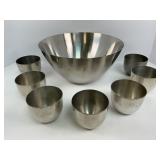 Seven Jefferson Cups and Large Bowl