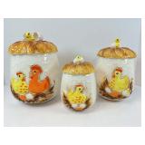 Sears 1970s Vintage Ceramic Canister Set