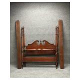 Full Size Chippendale Mahogany Four Poster Bed