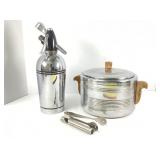 Ice Bucket and Soda Siphon