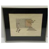 Framed Suprematist Style Abstract and Geometric