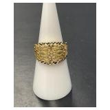 14 KT Italian Gold Vermeil Filigree Ring