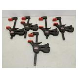 Five Master Mechanic Professional Bar Clamps