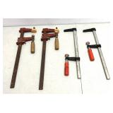Four Pieces of Steel Bar Clamp