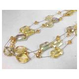 Two Delicate Crystal Necklaces