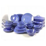 Vintage Harlequin Fiesta Dinnerware in Mauve Blue