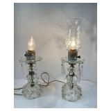 Two Vintage Boudoir Style Lamps