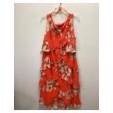 Floral Multi-Layered Chiffon Dress