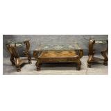 Unusual End Tables and Coffee Table