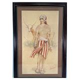 Framed Signed Watercolor