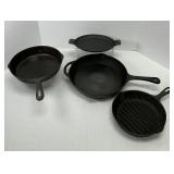Four Pieces Cast Iron Cookware
