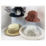 Four Vintage Hats