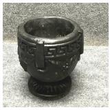 Black Concrete Garden Planter