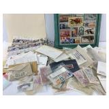Collection of Stamps and Book