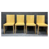 Four Cattelan Italia Mid Century Leather Chairs