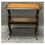 Mid Century Modern Style Two Tone Side Table