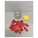 22 Pieces of Red Plastic Spacers