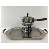 Hotpoint Art Deco Serving Tray and Fondue Pot