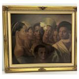 Ornate Gold Framed Print on Canvas