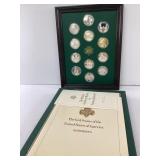 Sterling Silver Girl Scout Medals, Framed