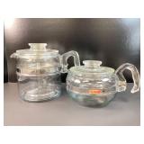 PYREX Percolator and Teapot