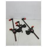 Three Master Mechanic Professional Bar Clamps