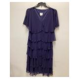 Blue Multilayer Sequin Dress