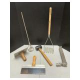 Six Drywall Metal & Wooden Tools