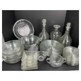 Anchor Hocking Manhattan Pattern 33 Pieces