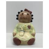 Vintage Ceramic Rag Doll Cookie Jar